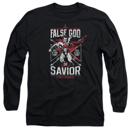 Batman v Superman False God Or Savior - Men's Long Sleeve T-Shirt Men's Long Sleeve T-Shirt Batman   