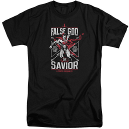 Batman v Superman False God Or Savior - Men's Tall Fit T-Shirt Men's Tall Fit T-Shirt Batman   
