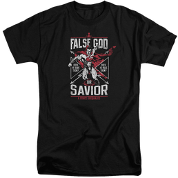 Batman v Superman False God Or Savior - Men's Tall Fit T-Shirt Men's Tall Fit T-Shirt Batman   