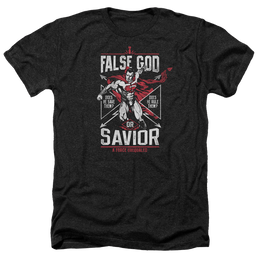 Batman v Superman False God Or Savior - Men's Heather T-Shirt Men's Heather T-Shirt Batman   