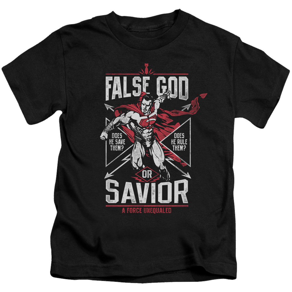 Batman v Superman False God Or Savior - Kid's T-Shirt Kid's T-Shirt (Ages 4-7) Batman   