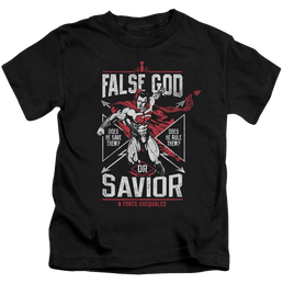 Batman v Superman False God Or Savior - Kid's T-Shirt Kid's T-Shirt (Ages 4-7) Batman   