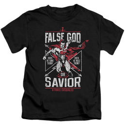 Batman v Superman False God Or Savior - Kid's T-Shirt Kid's T-Shirt (Ages 4-7) Batman   