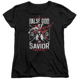 Batman v Superman False God Or Savior - Women's T-Shirt Women's T-Shirt Batman   