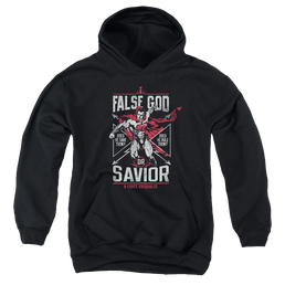Batman v Superman False God Or Savior - Youth Hoodie Youth Hoodie (Ages 8-12) Batman   