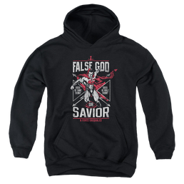 Batman v Superman False God Or Savior - Youth Hoodie Youth Hoodie (Ages 8-12) Batman   