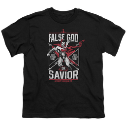 Batman v Superman False God Or Savior - Youth T-Shirt Youth T-Shirt (Ages 8-12) Batman   