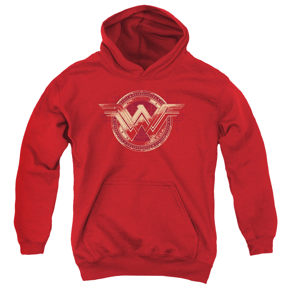 Batman v Superman Wonder Shield - Youth Hoodie Youth Hoodie (Ages 8-12) Batman   