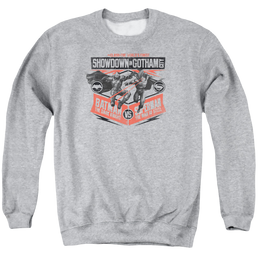 Batman v Superman Showdown In Gotham - Men's Crewneck Sweatshirt Men's Crewneck Sweatshirt Batman   