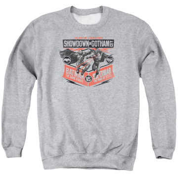 Batman v Superman Showdown In Gotham - Men's Crewneck Sweatshirt Men's Crewneck Sweatshirt Batman   