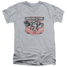 Batman v Superman Showdown In Gotham - Men's V-Neck T-Shirt Men's V-Neck T-Shirt Batman   