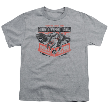 Batman v Superman Showdown In Gotham - Youth T-Shirt Youth T-Shirt (Ages 8-12) Batman   