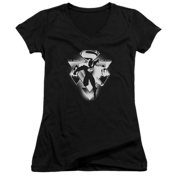 Batman v Superman Triple Diamond - Juniors V-Neck T-Shirt Juniors V-Neck T-Shirt Batman   