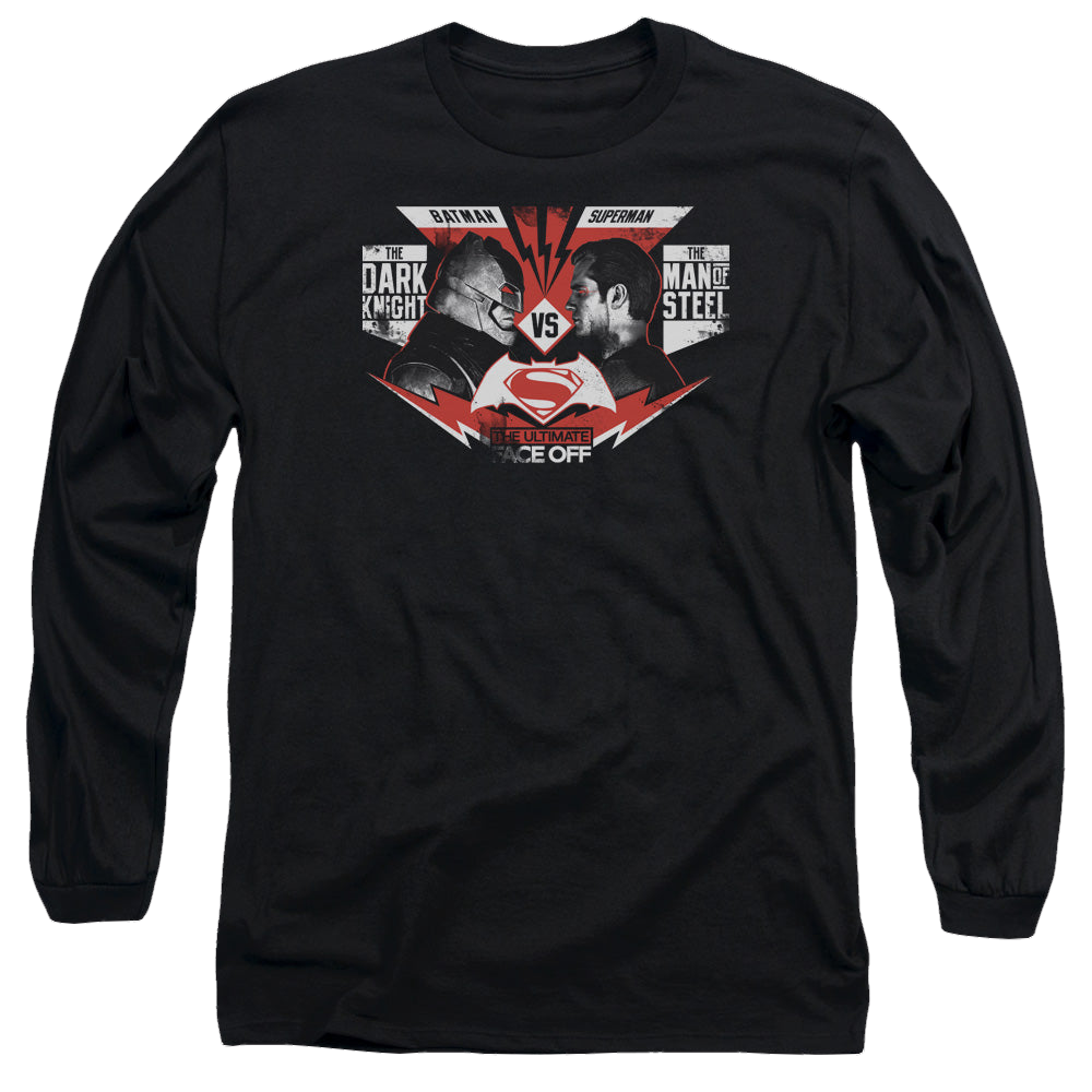 Batman v Superman Ultimate Face Off - Men's Long Sleeve T-Shirt Men's Long Sleeve T-Shirt Batman   