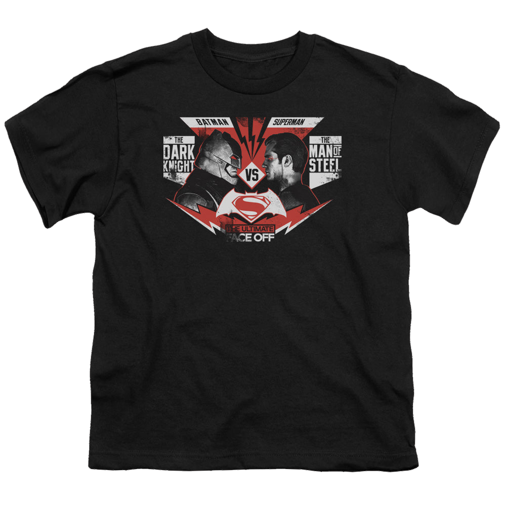 Batman v Superman Ultimate Face Off - Youth T-Shirt Youth T-Shirt (Ages 8-12) Batman   