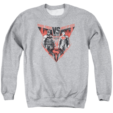Batman v Superman Batlle For Gotham - Men's Crewneck Sweatshirt Men's Crewneck Sweatshirt Batman   
