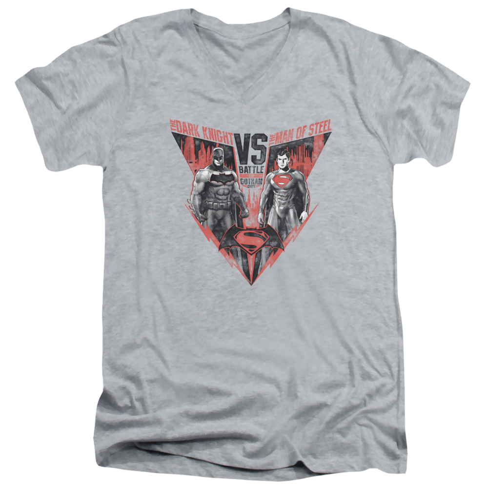 Batman v Superman Batlle For Gotham - Men's V-Neck T-Shirt Men's V-Neck T-Shirt Batman   