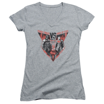 Batman v Superman Batlle For Gotham - Juniors V-Neck T-Shirt Juniors V-Neck T-Shirt Batman   