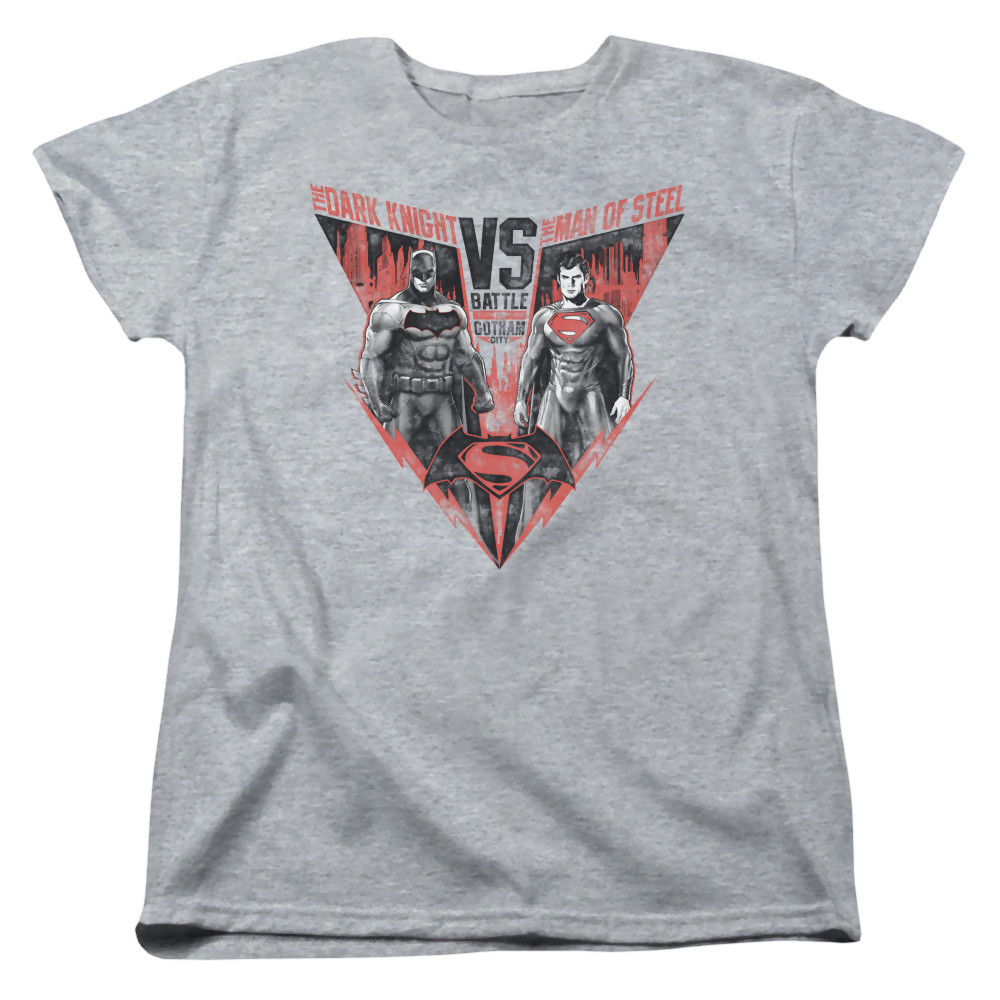 Batman v Superman Batlle For Gotham - Women's T-Shirt Women's T-Shirt Batman   