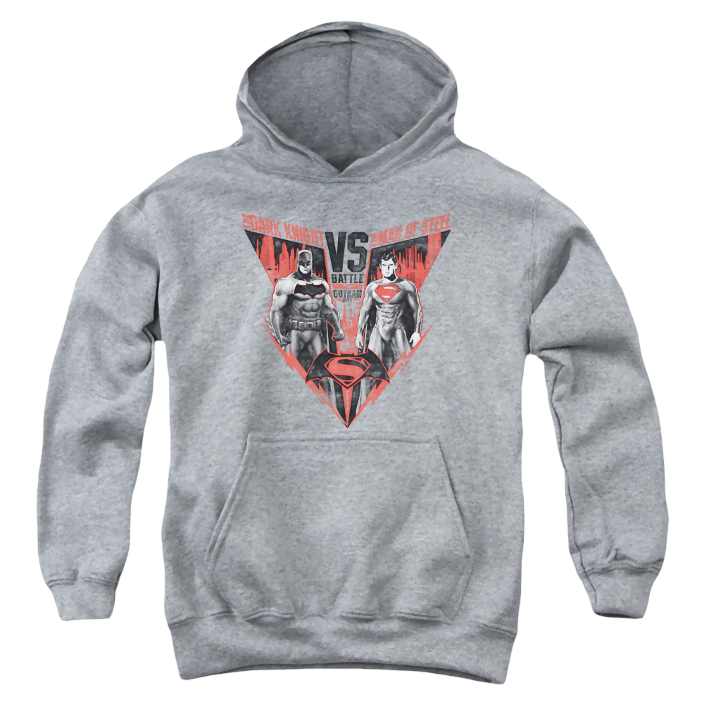 Batman v Superman Batlle For Gotham - Youth Hoodie Youth Hoodie (Ages 8-12) Batman   