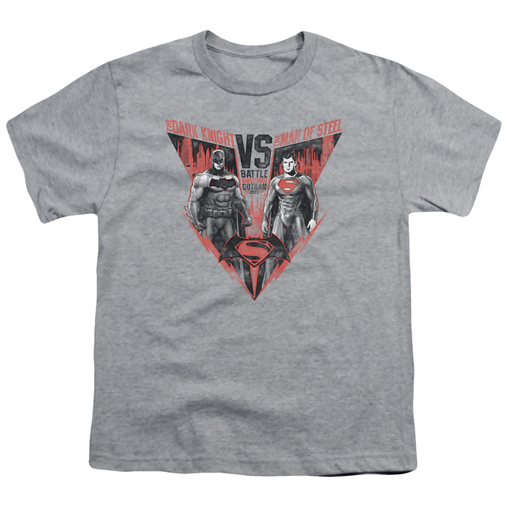 Batman v Superman Batlle For Gotham - Youth T-Shirt Youth T-Shirt (Ages 8-12) Batman   