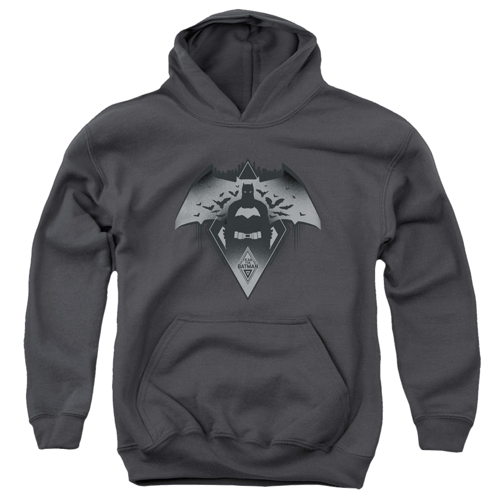 Batman v Superman Fear - Youth Hoodie Youth Hoodie (Ages 8-12) Batman   