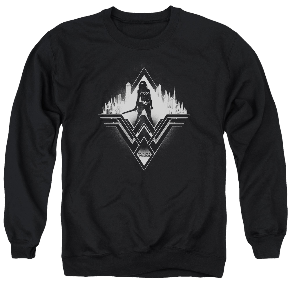 Batman v Superman City Warrior - Men's Crewneck Sweatshirt Men's Crewneck Sweatshirt Batman   