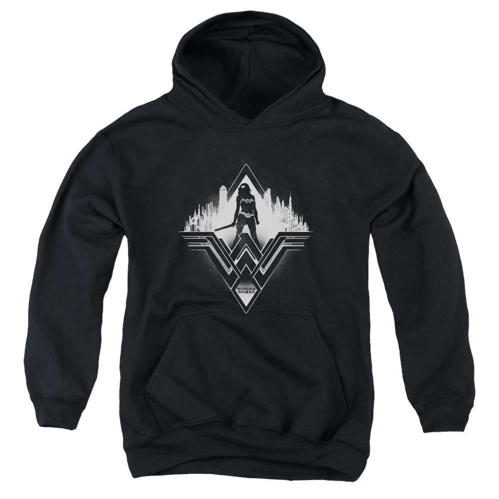 Batman v Superman City Warrior - Youth Hoodie Youth Hoodie (Ages 8-12) Batman   