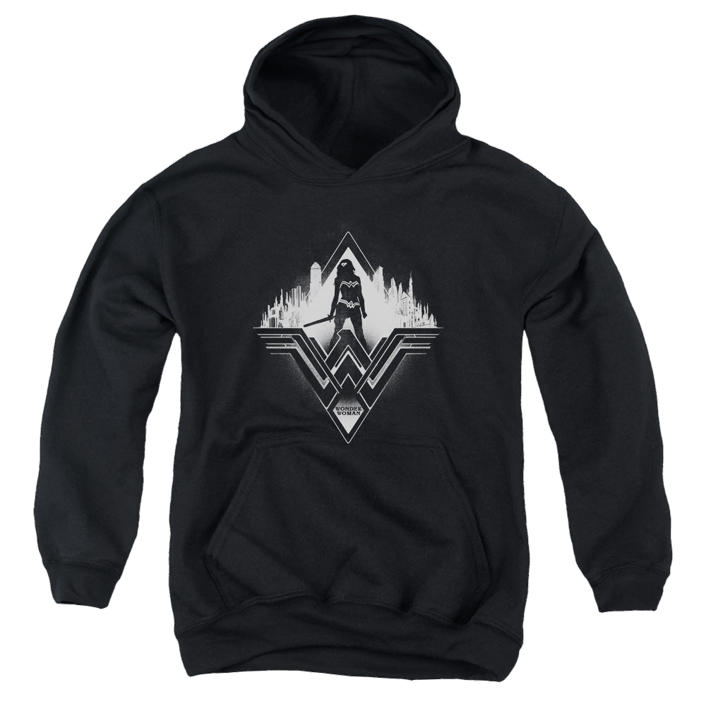 Batman v Superman City Warrior - Youth Hoodie Youth Hoodie (Ages 8-12) Batman   