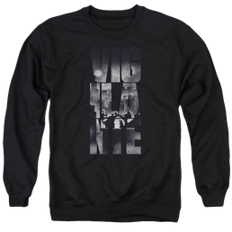 Batman v Superman Rainy Viglante - Men's Crewneck Sweatshirt Men's Crewneck Sweatshirt Batman   