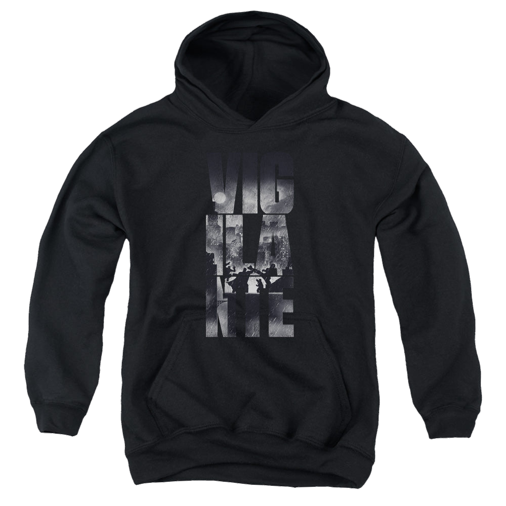 Batman v Superman Rainy Viglante - Youth Hoodie Youth Hoodie (Ages 8-12) Batman   