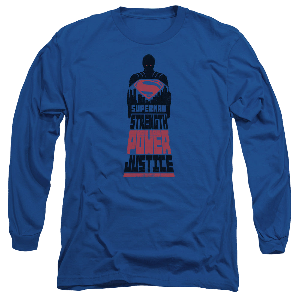 Batman v Superman Super Justice - Men's Long Sleeve T-Shirt Men's Long Sleeve T-Shirt Batman   