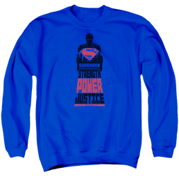Batman v Superman Super Justice - Men's Crewneck Sweatshirt Men's Crewneck Sweatshirt Batman   