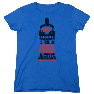 Royal women's t-shirt with Batman v Superman Super Justice graphic