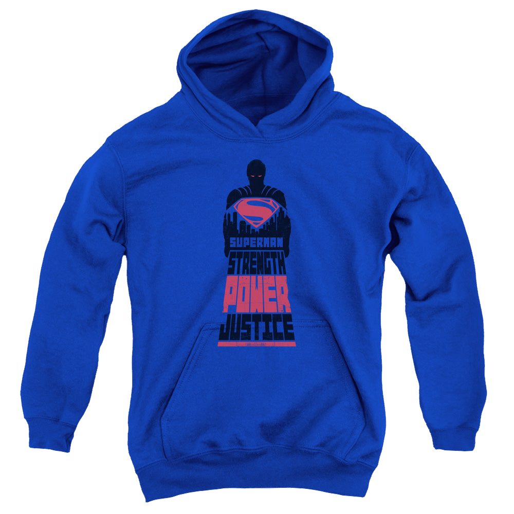 Batman v Superman Super Justice - Youth Hoodie Youth Hoodie (Ages 8-12) Batman   