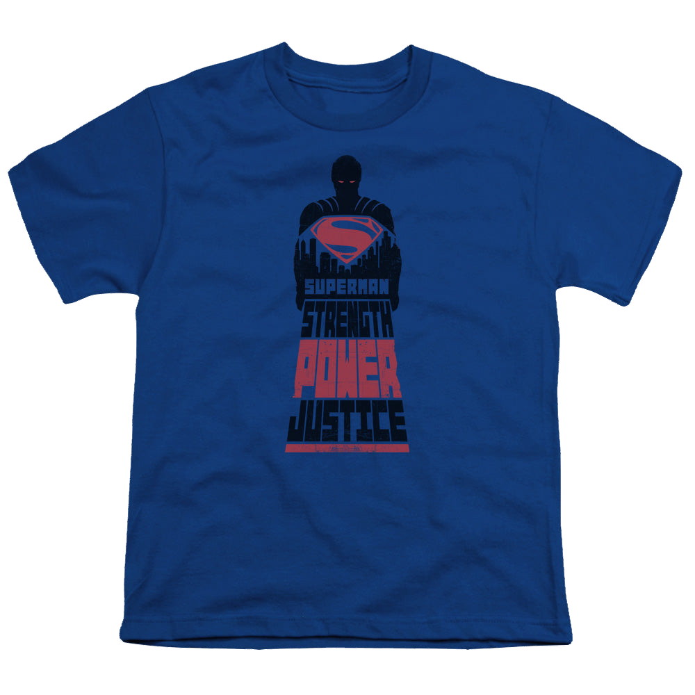 Batman v Superman Super Justice - Youth T-Shirt Youth T-Shirt (Ages 8-12) Batman   