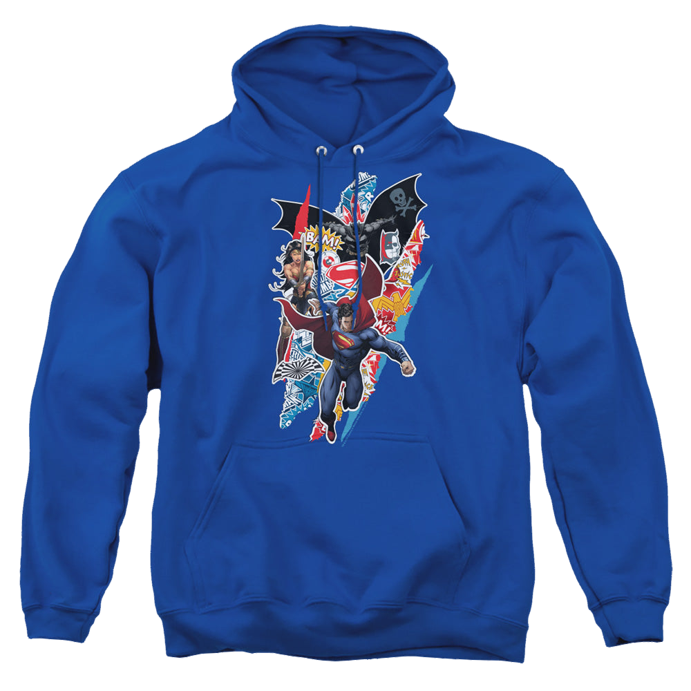 Batman v Superman Batman V Superman Ripped Trio - Pullover Hoodie Pullover Hoodie Batman   