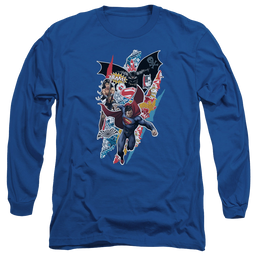 Batman v Superman Batman V Superman Ripped Trio - Men's Long Sleeve T-Shirt Men's Long Sleeve T-Shirt Batman   