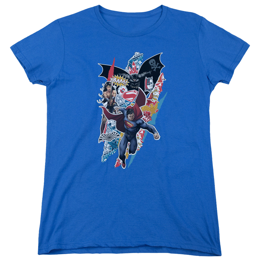 Batman v Superman Batman V Superman Ripped Trio - Women's T-Shirt Women's T-Shirt Batman   
