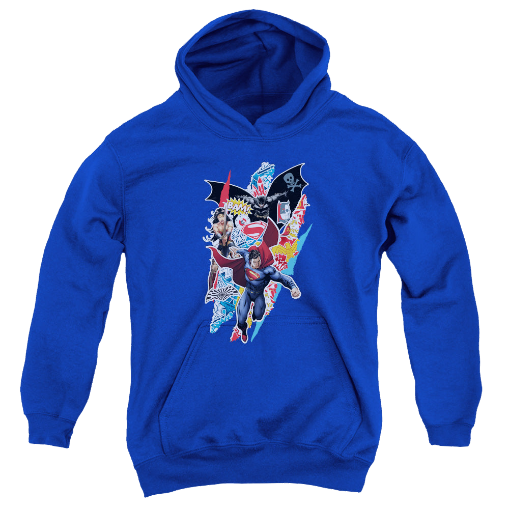 Batman v Superman Batman V Superman Ripped Trio - Youth Hoodie Youth Hoodie (Ages 8-12) Batman   