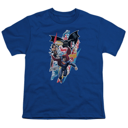 Batman v Superman Batman V Superman Ripped Trio - Youth T-Shirt Youth T-Shirt (Ages 8-12) Batman   