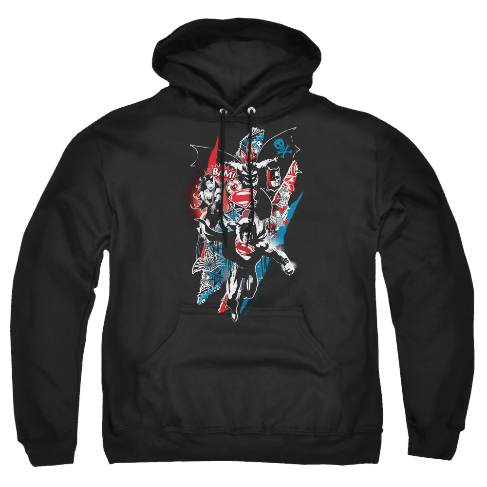 Batman v Superman Ripped Trio 2 - Pullover Hoodie Pullover Hoodie Batman   
