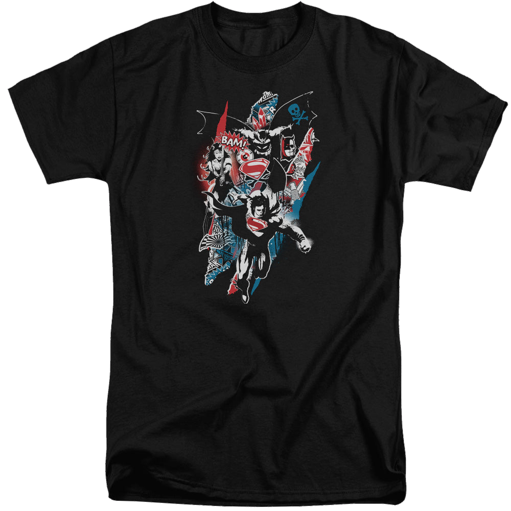 Batman v Superman Ripped Trio 2 - Men's Tall Fit T-Shirt Men's Tall Fit T-Shirt Batman   