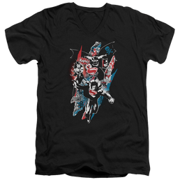 Batman v Superman Ripped Trio 2 - Men's V-Neck T-Shirt Men's V-Neck T-Shirt Batman   