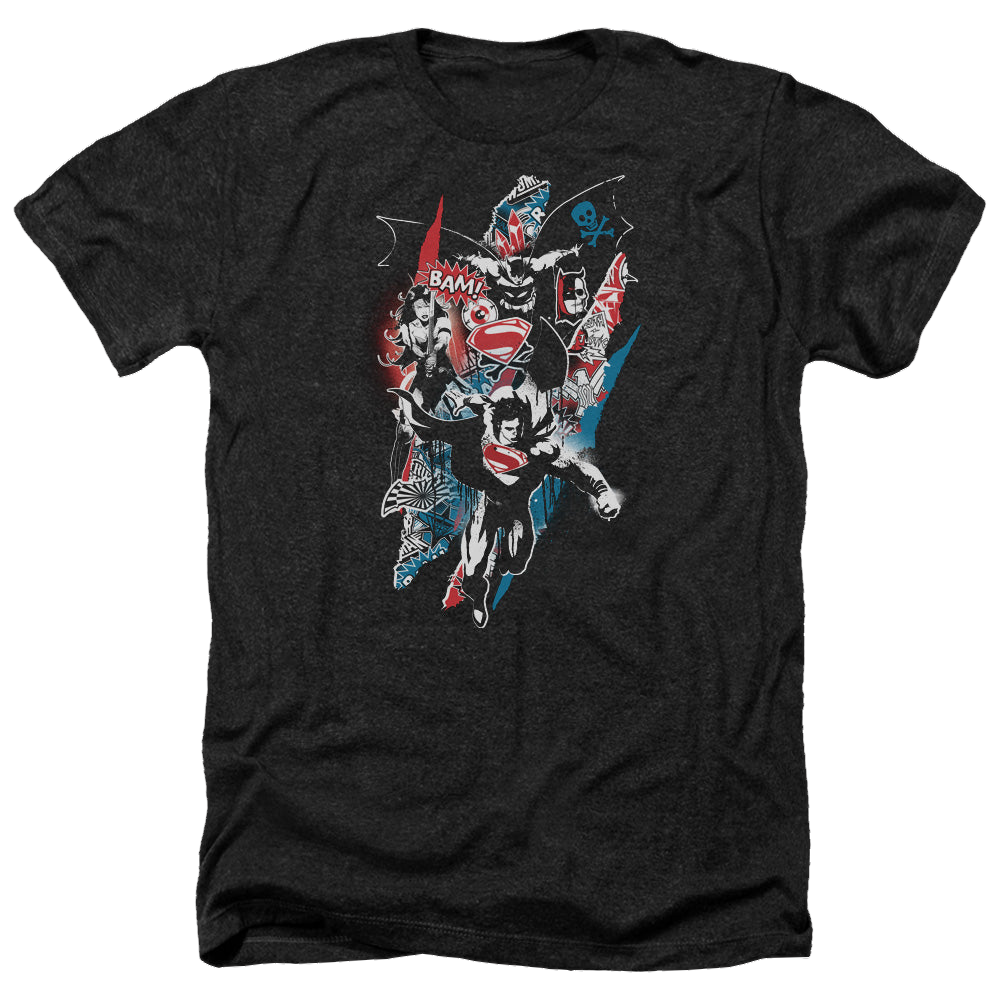 Batman v Superman Ripped Trio 2 - Men's Heather T-Shirt Men's Heather T-Shirt Batman   