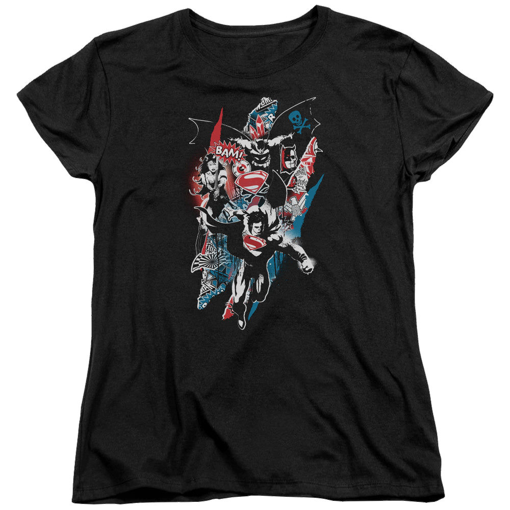 Batman v Superman Ripped Trio 2 - Women's T-Shirt Women's T-Shirt Batman   