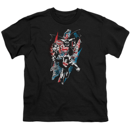 Batman v Superman Ripped Trio 2 - Youth T-Shirt Youth T-Shirt (Ages 8-12) Batman   