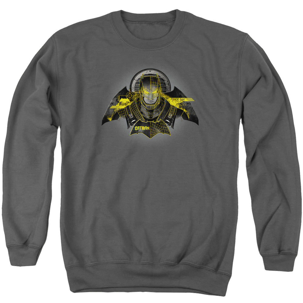 Batman v Superman Batman Tech - Men's Crewneck Sweatshirt Men's Crewneck Sweatshirt Batman   