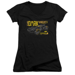 Batman v Superman Mobil Dark Knight - Juniors V-Neck T-Shirt Juniors V-Neck T-Shirt Batman   
