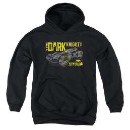 Batman v Superman Mobil Dark Knight - Youth Hoodie Youth Hoodie (Ages 8-12) Batman   